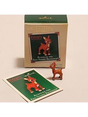 Hallmark Miniature Ornament Rudolph The Red Nosed Reindeer